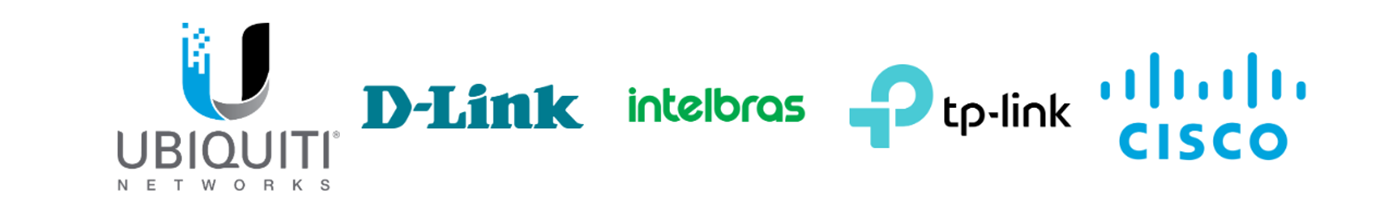 Ubiquiti, D-Link, Intelbras, TP-Link, Cisco